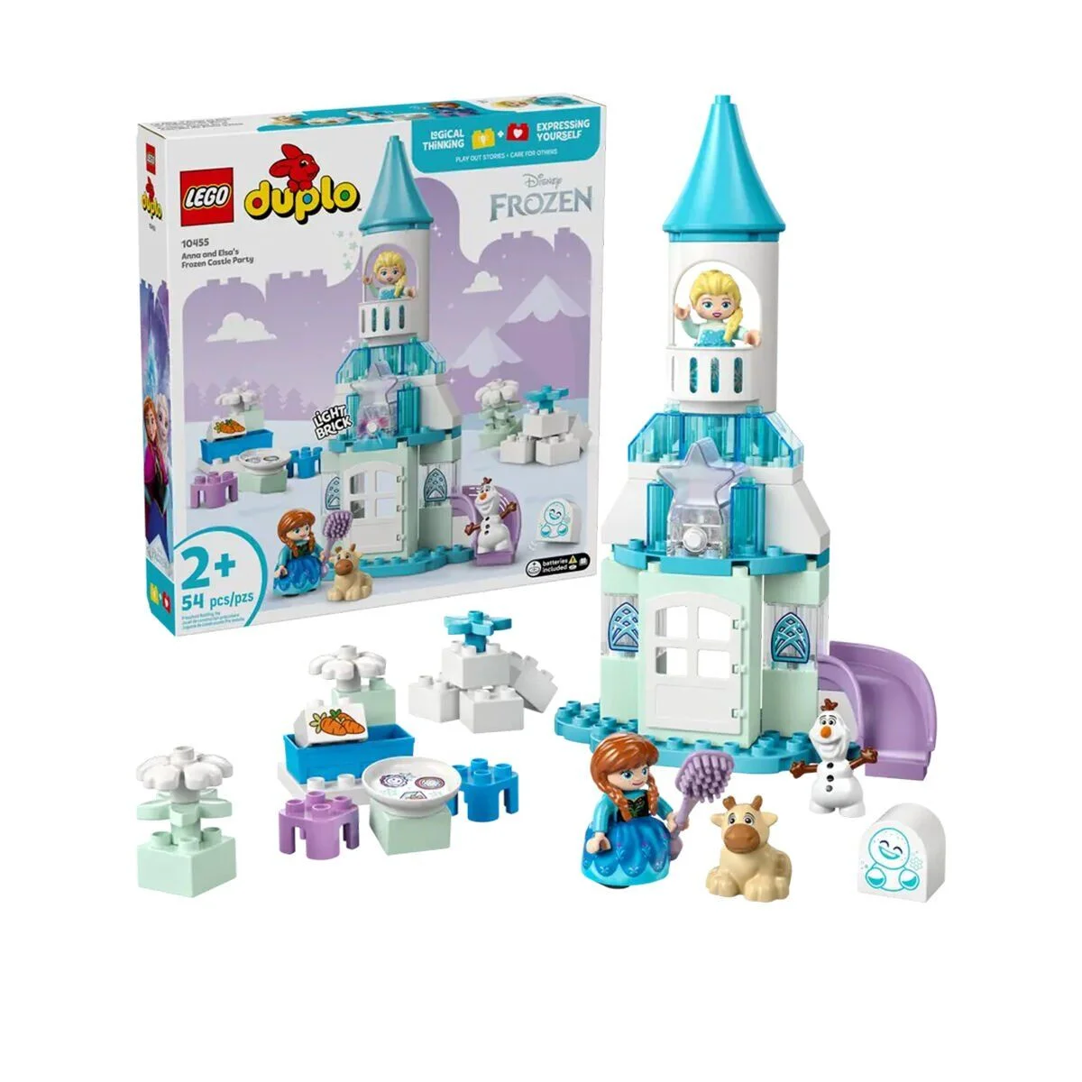 10455 Lego Duplo Anna ve Elsa'nın Karlar Ülkesi Şato Partisi 54 parça +2 yaş görsel 6
