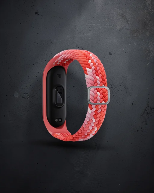 Xiaomi Mi Band 6 Kordon - Pembe-kırmızı