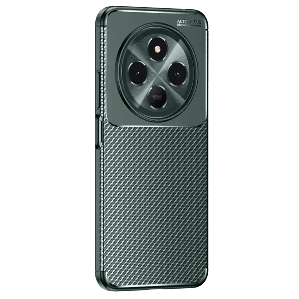 Tecno Spark 30 Kılıf Auto Focus Karbon Kapak - Koyu Yeşil görsel 2