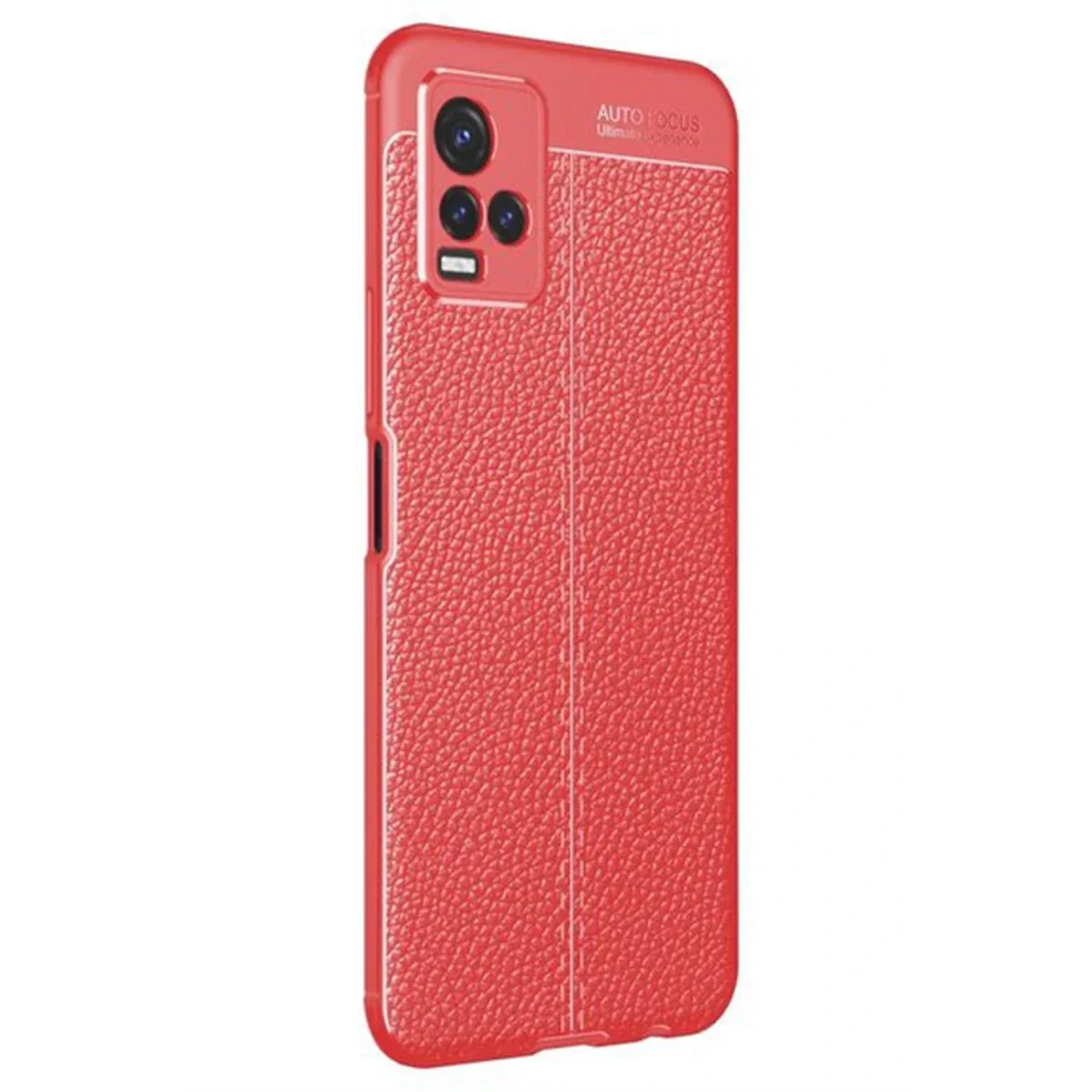 Vivo Y21S Kılıf Auto Focus Kapak - Kırmızı görsel 2