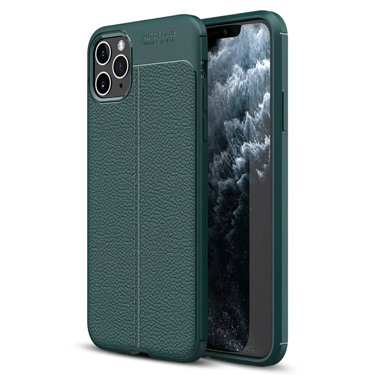 Apple iPhone 11 Pro Max Kılıf Auto Focus Kapak - Yeşil görsel 3