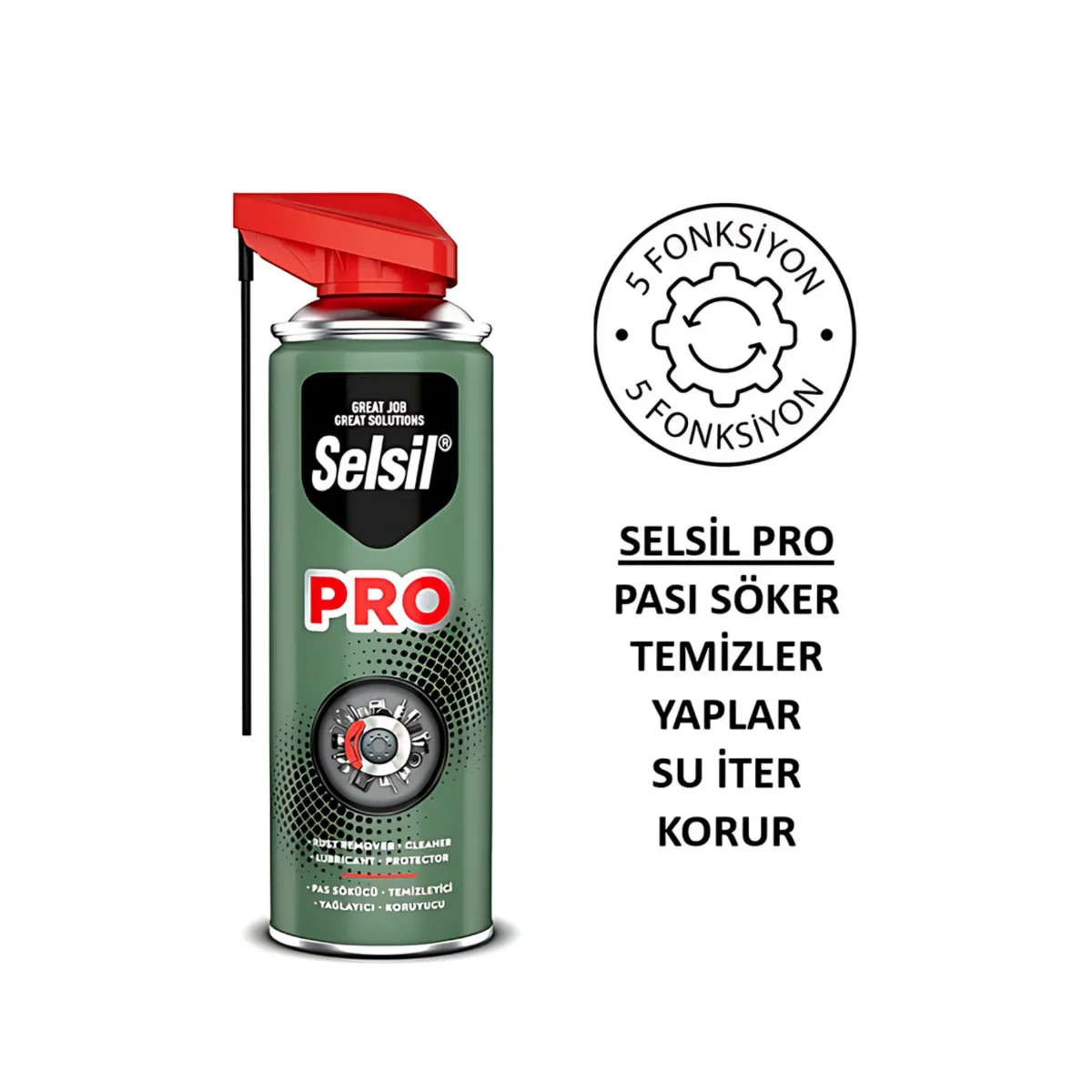 Çok Amaçlı Pas Sökücü Temizleyici Yağlayıcı Koruyucu Sprey 400 ml görsel 2