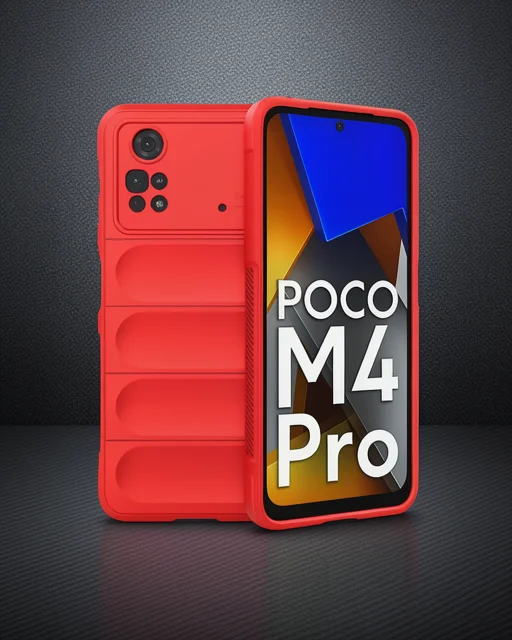 Xiaomi Poco M4 Pro 4g Kılıf Optimum Silikon - Kırmızı