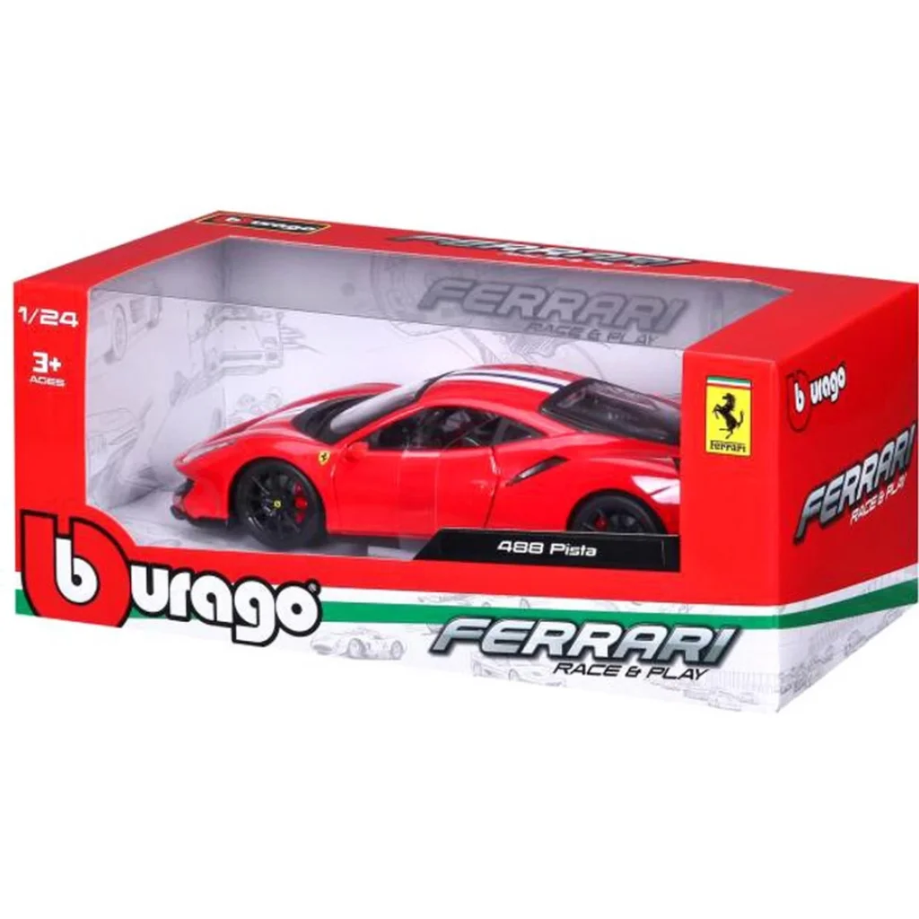 Bburago 1:24 Ferrari 488 Pista Model Araba görsel 4