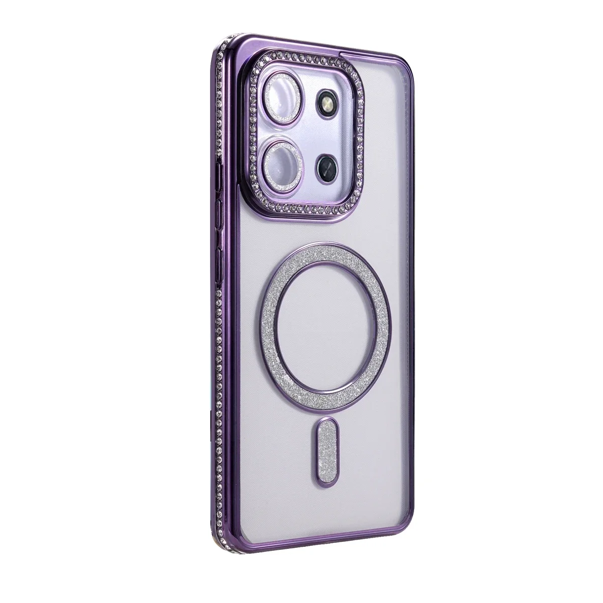 Xiaomi Redmi 15C 4G Joke Simli Magneticsafe Kılıf - Derin Mor görsel 3
