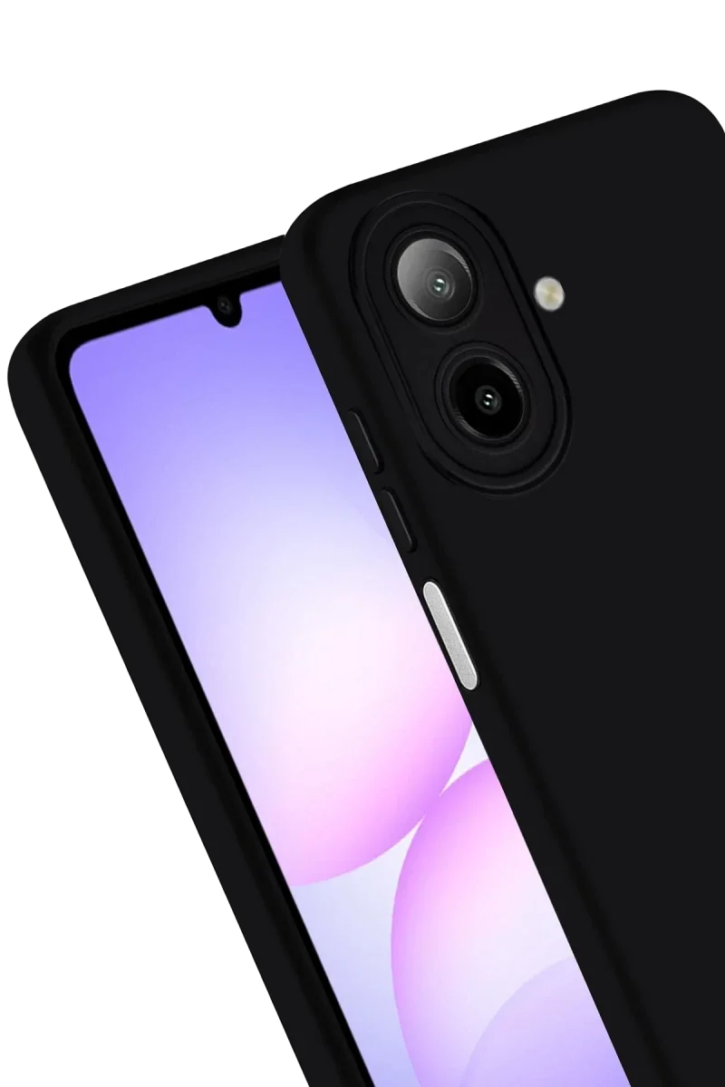Samsung Galaxy A07 4G Nano içi Kadife Silikon - Siyah görsel 3