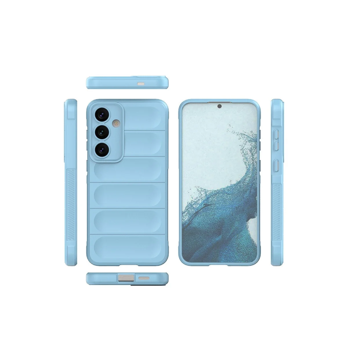 Samsung Galaxy S24 Kılıf Optimum Silikon - Sky Blue görsel 2