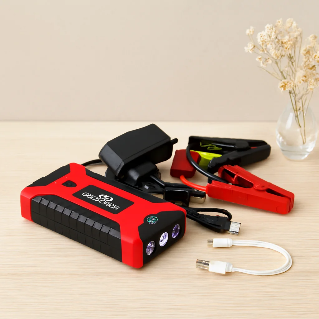 Araç Takviye Powerbank 4 USB Taşınabilir Fener COB Pusula 98.000 mAh
