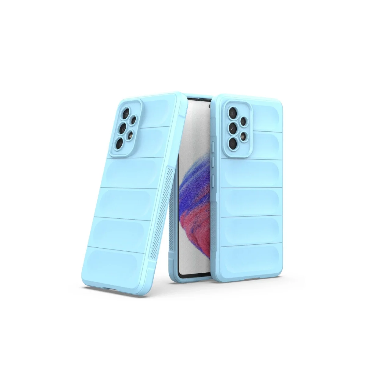 Samsung Galaxy A53 5g Kılıf Optimum Silikon - Sky Blue görsel 2