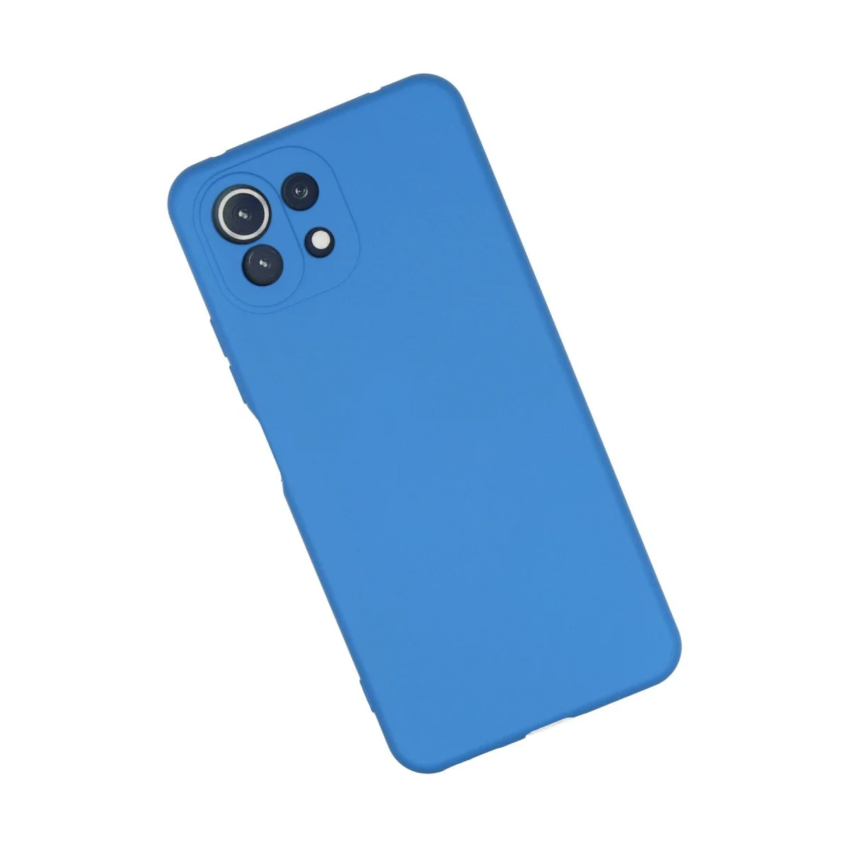 Xiaomi Mi 11 Lite Kılıf Nano İçi Kadife Silikon - Mavi görsel 2