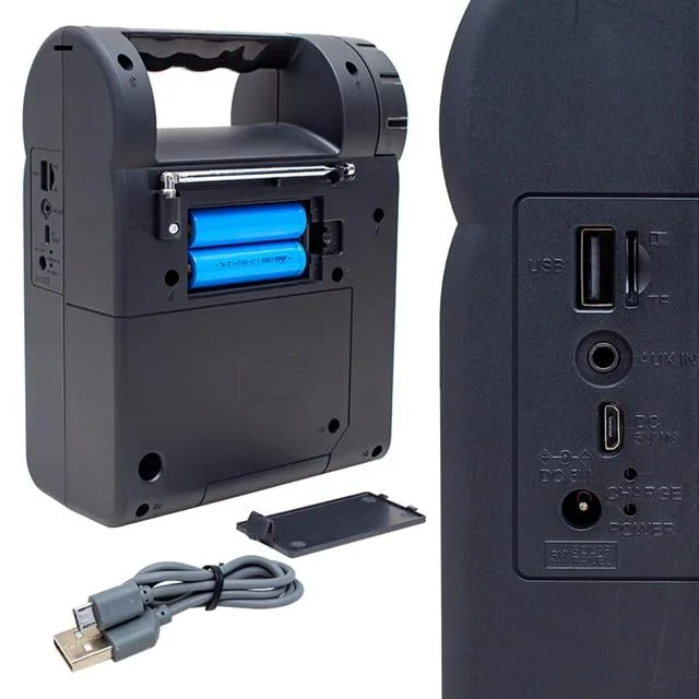 Magicvoice FP-26 USB-SD-FM-Bluetooth Destekli Fenerli Taşınabilir Hoparlör görsel 2
