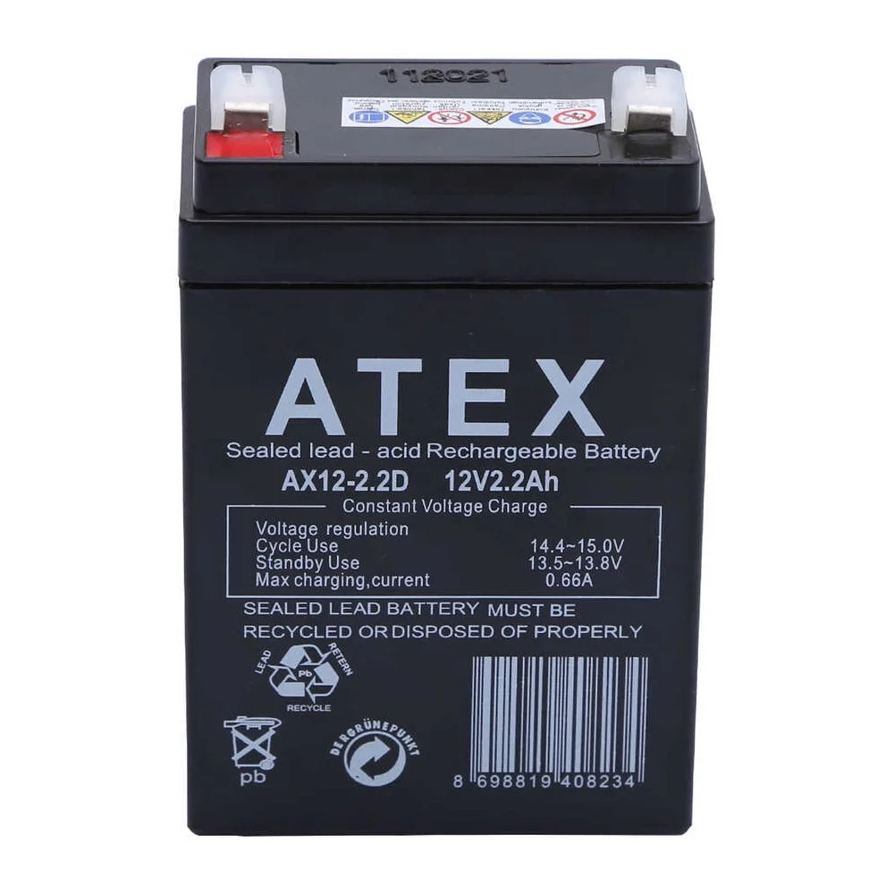 AX12-2.2 12V 2.2Ah Dik Akü
