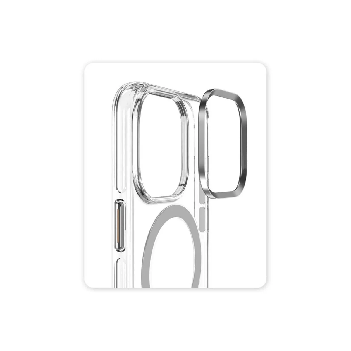 Joko Apple İphone 15 Pro Kılıf Crystal Magsafe Kapak - Şeffaf görsel 3