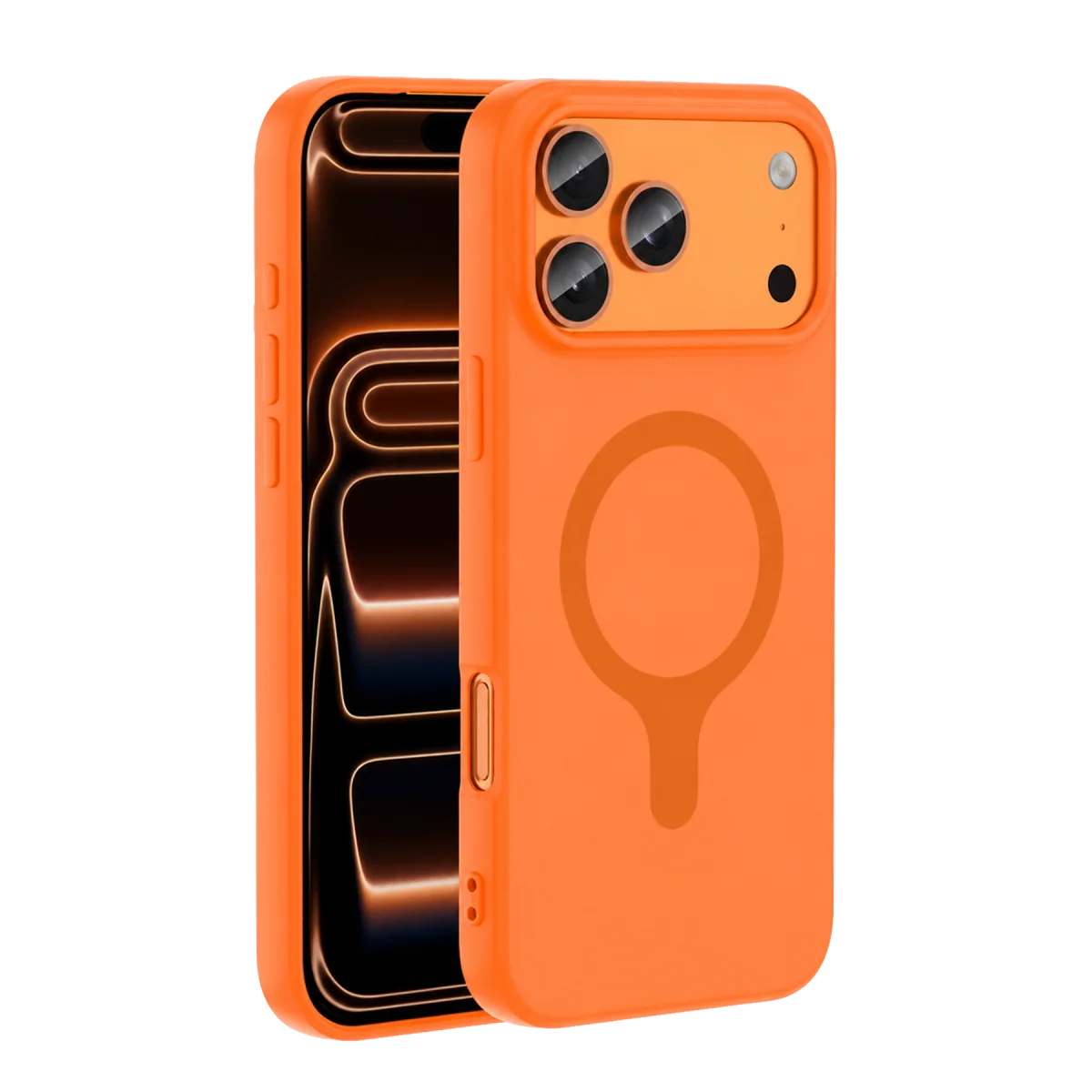 Joko Apple iPhone 18 Pro/17 Pro Z Silikon Magsafe Kapak - Turuncu