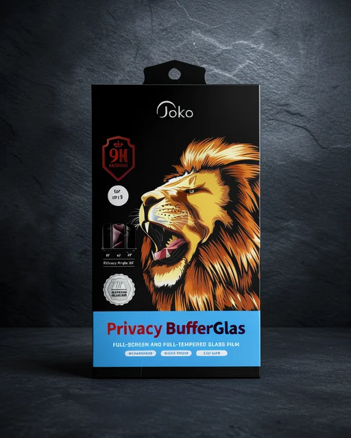 Joko Apple İphone 14 Pro Max Buffer Hayalet Cam Ekran Koruyucu - Siyah