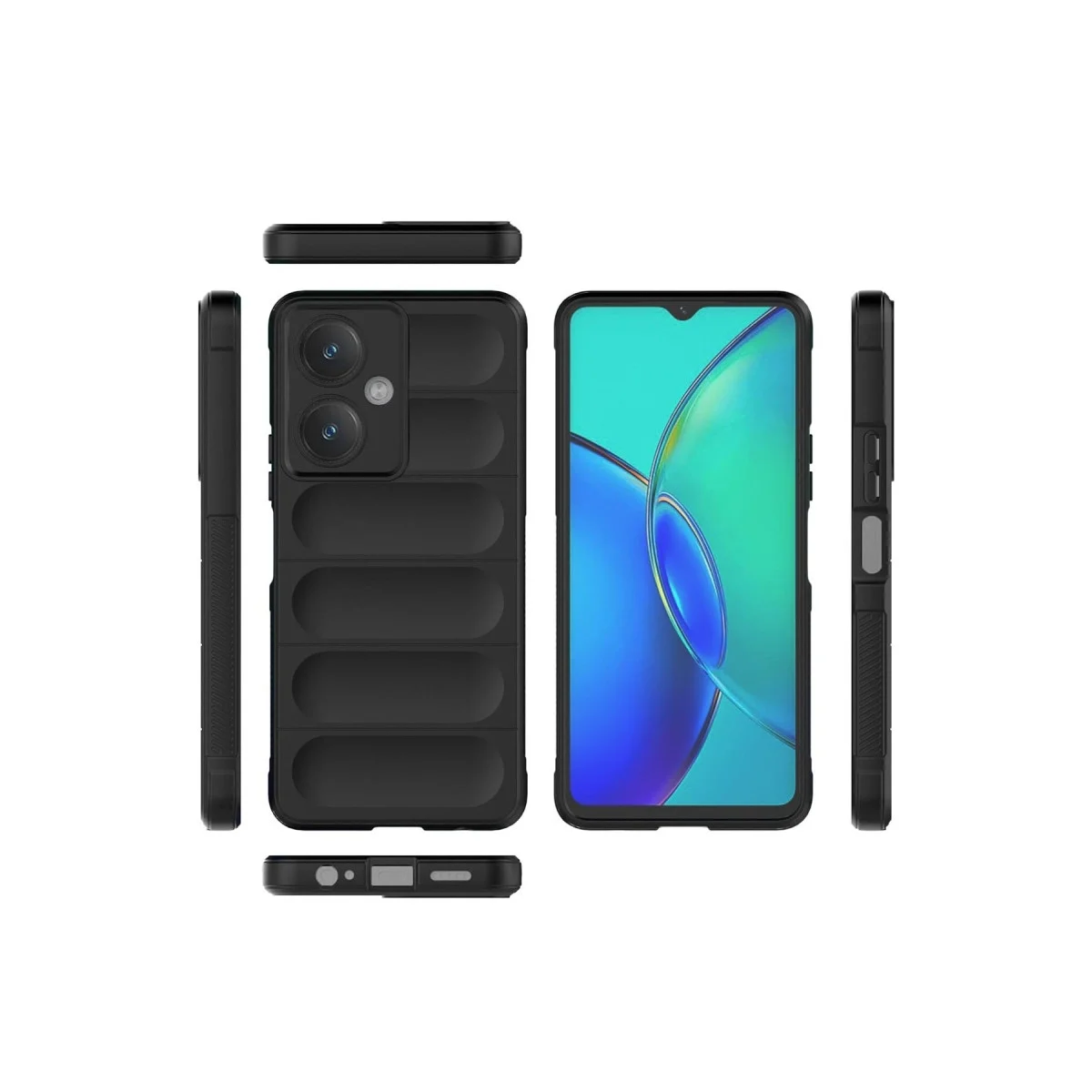 Vivo Y27 Kılıf Optimum Silikon - Sky Blue görsel 3