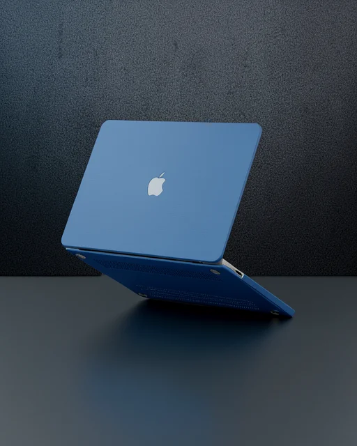 Apple Macbook Pro 13 2021 Macbook Buzlu Kapak - Mavi
