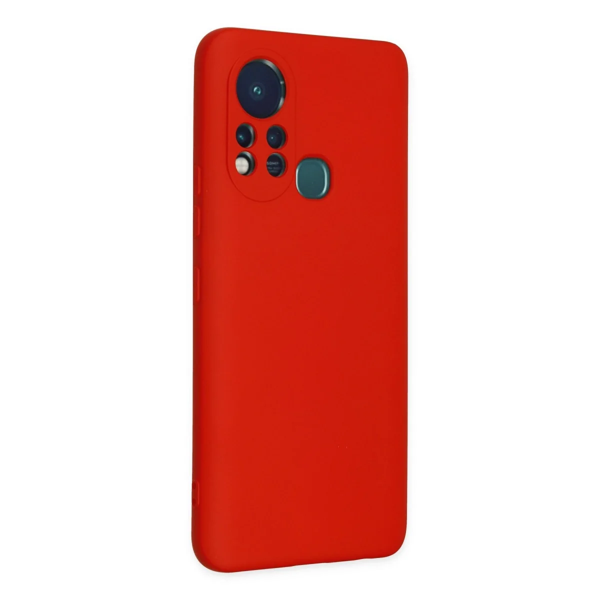 İnfinix Hot 11s Kılıf Nano İçi Kadife Silikon - Kırmızı görsel 2