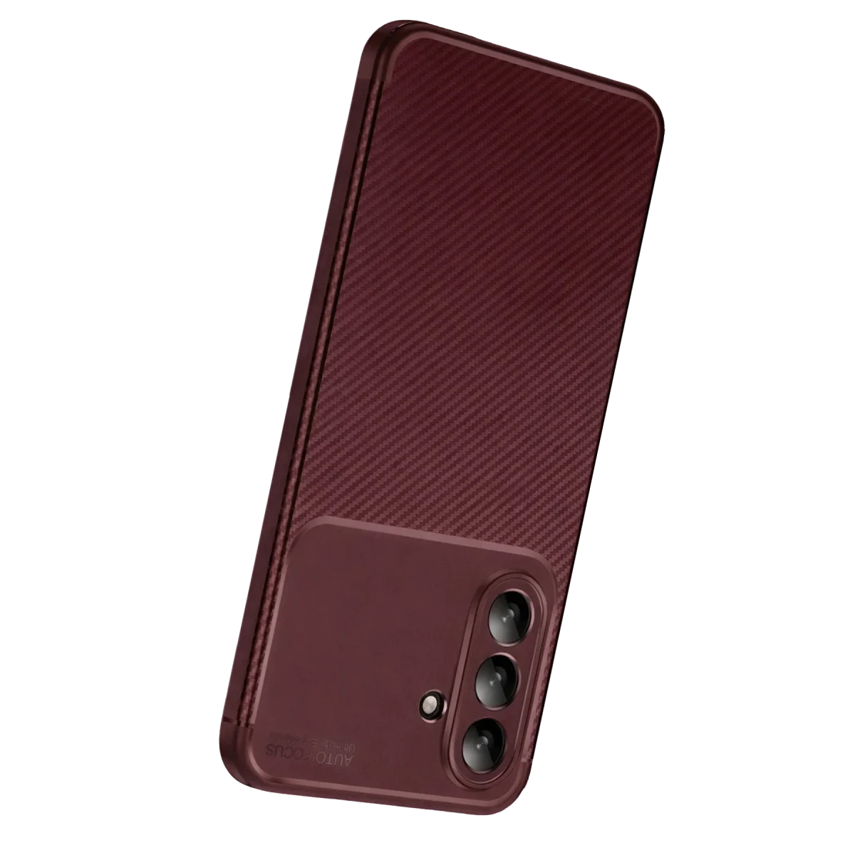 Samsung Galaxy A17 5G Auto Focus Karbon Kapak - Bordo görsel 3