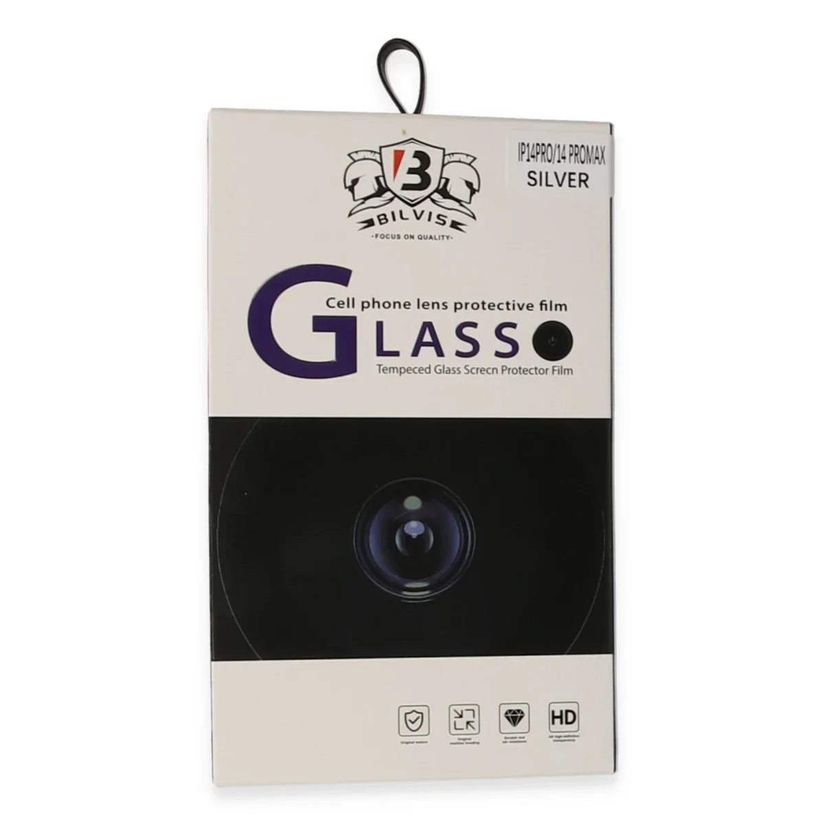 Apple iPhone 14 Pro Max Bilvis Titan Kamera Lens - Gümüş görsel 3