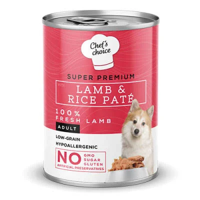 Pate Lamb Rice Kuzulu Pirinçli Yetişkin Köpek Konservesi 12 Adet 400 Gr