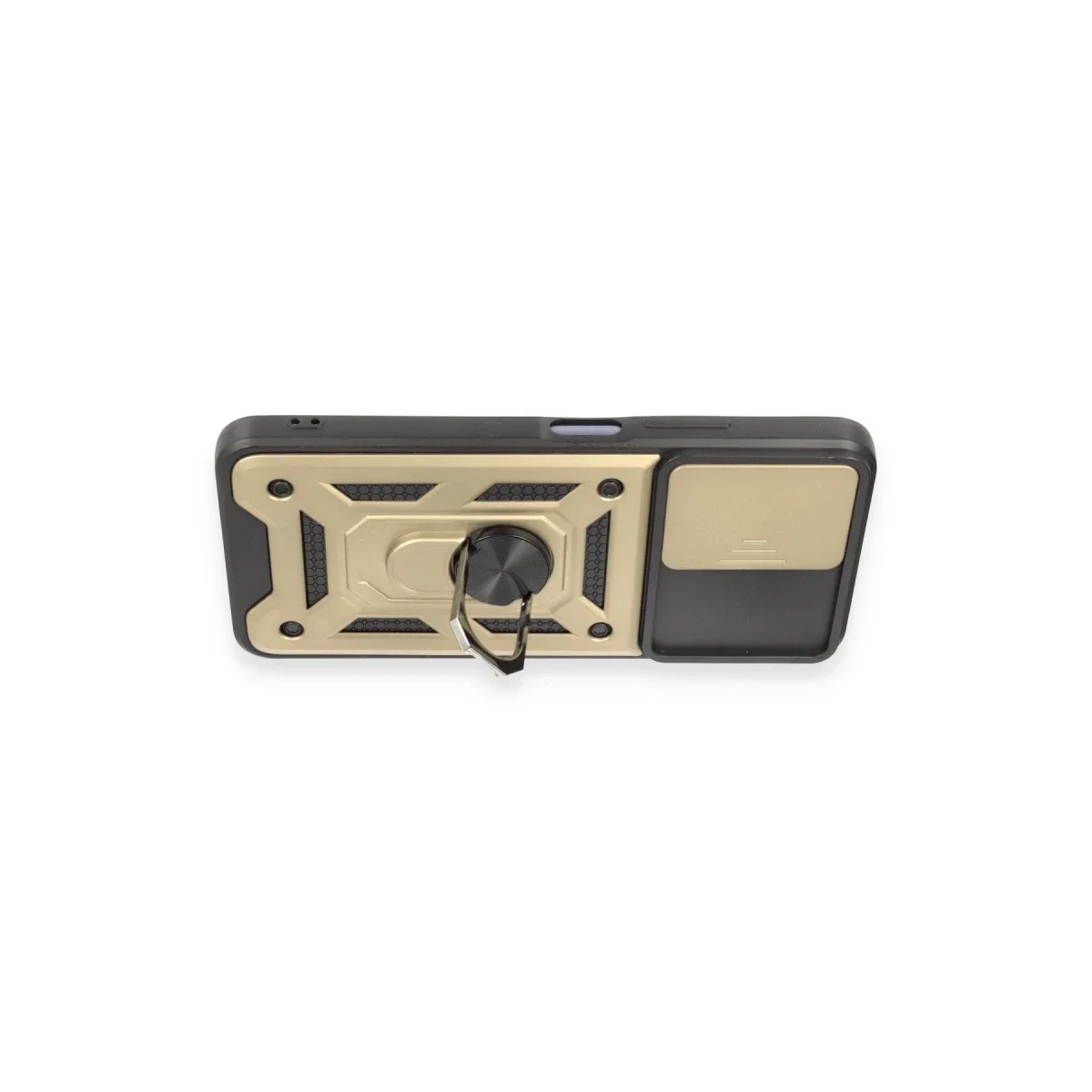 Xiaomi Redmi Note 12 5G Kılıf Pars Lens Yüzüklü Silikon - Gold görsel 3
