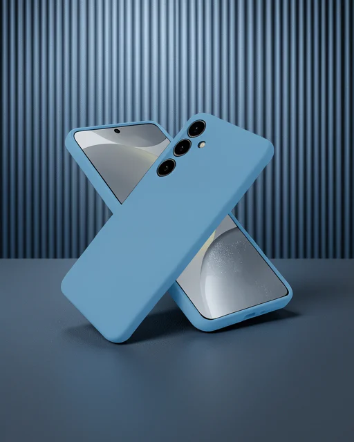 Samsung Galaxy A56 Kılıf Nano İçi Kadife Silikon - Mavi