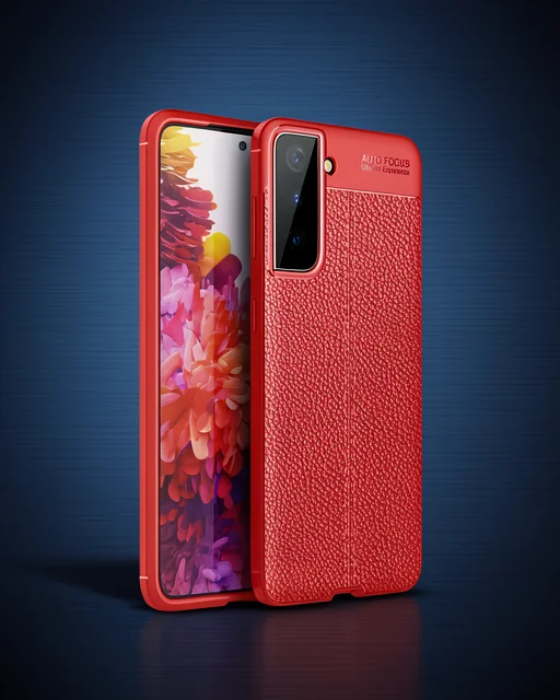 Samsung Galaxy S21 Plus Kılıf Auto Focus Kapak - Kırmızı