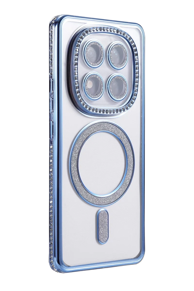 Xiao Red Note 15 4G Joke Simli Magneticsafe Kılıf - Mavi görsel 3