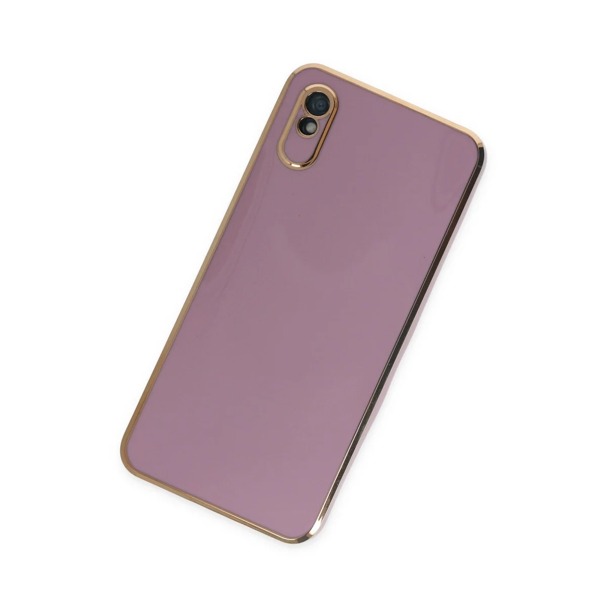 Xiaomi Redmi 9a Kılıf Volet Silikon - Mor görsel 3