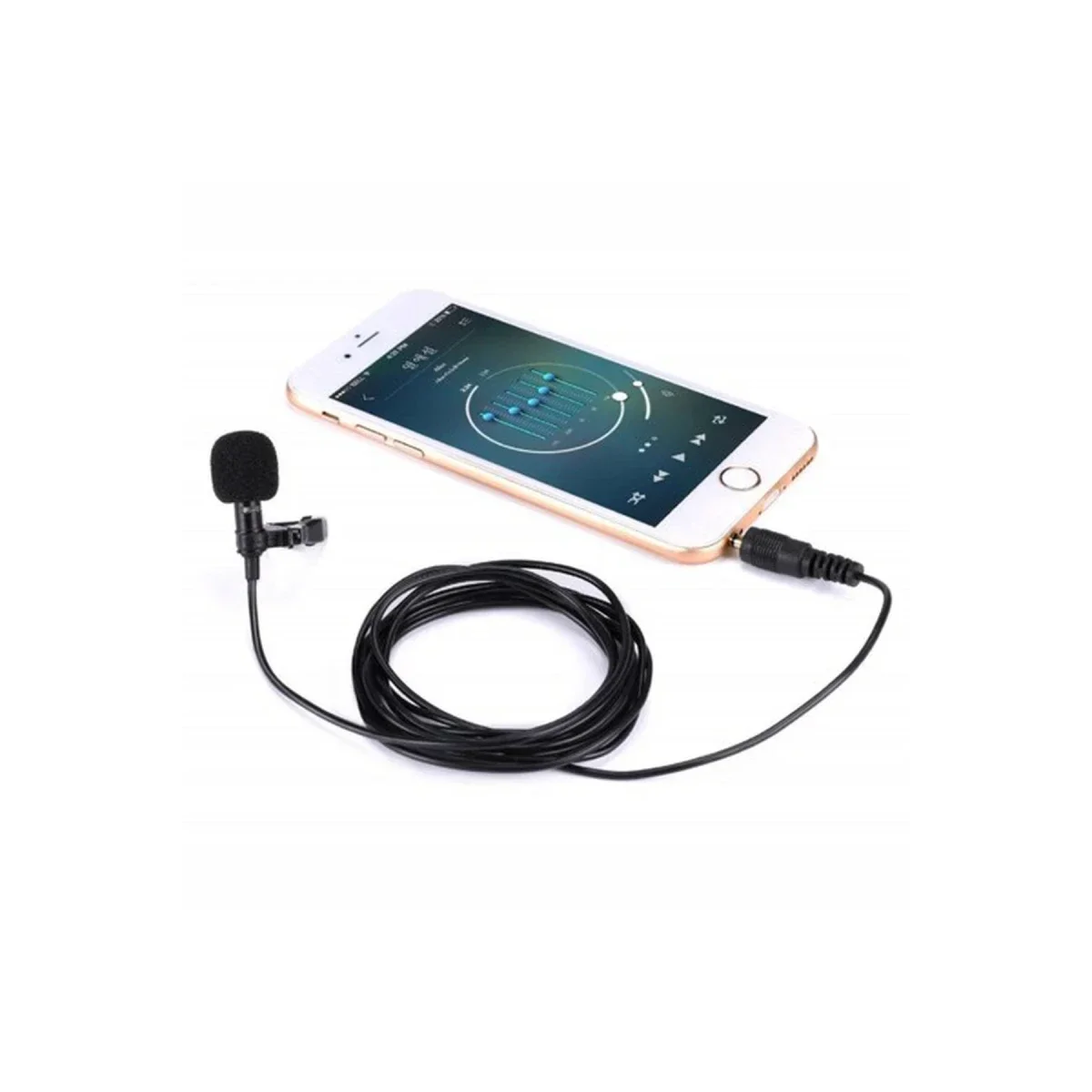 3.5mm Jak 1.5 Metre Double Mikrofon - Siyah görsel 2