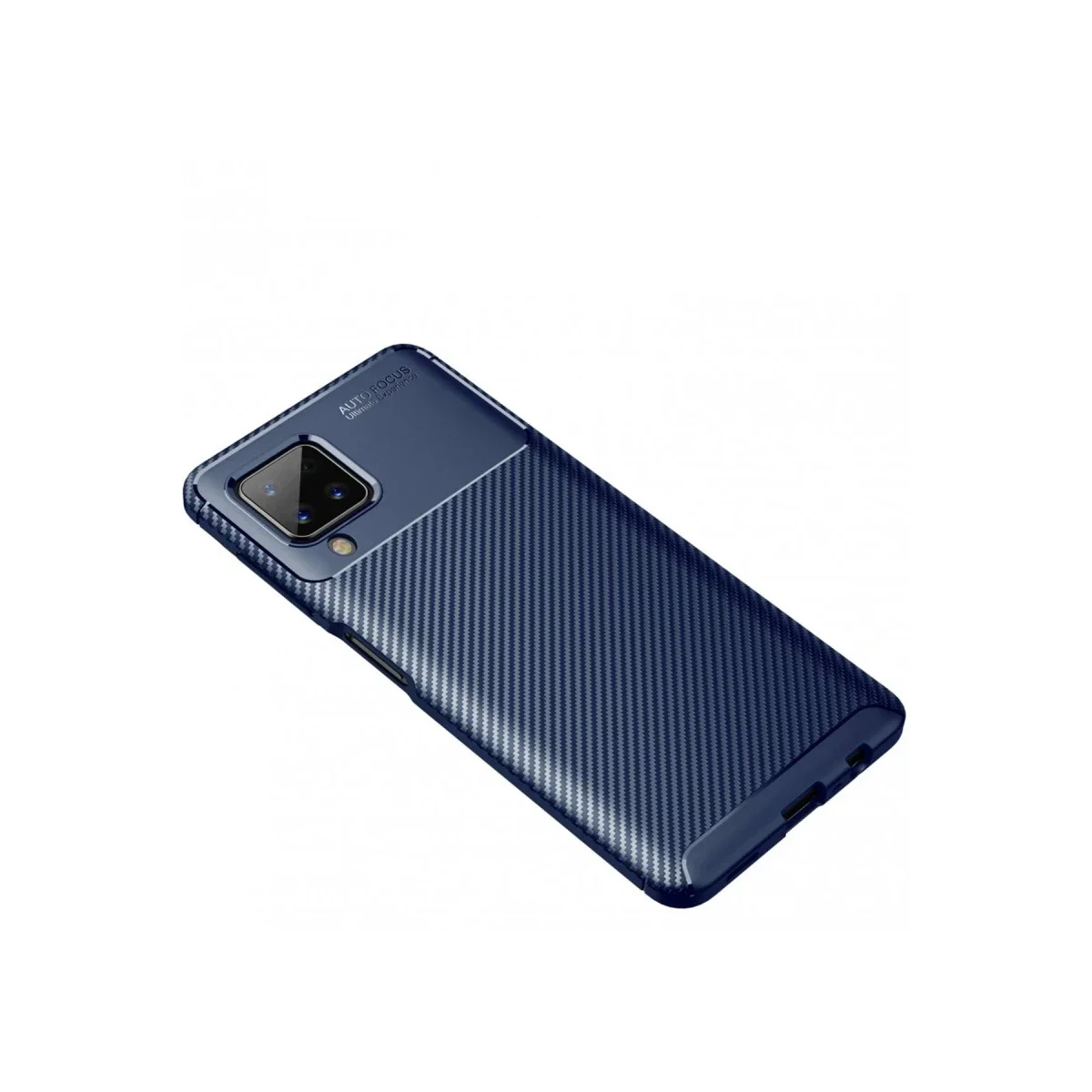 Samsung Galaxy A22 Kılıf Auto Focus Karbon Kapak - Lacivert görsel 2