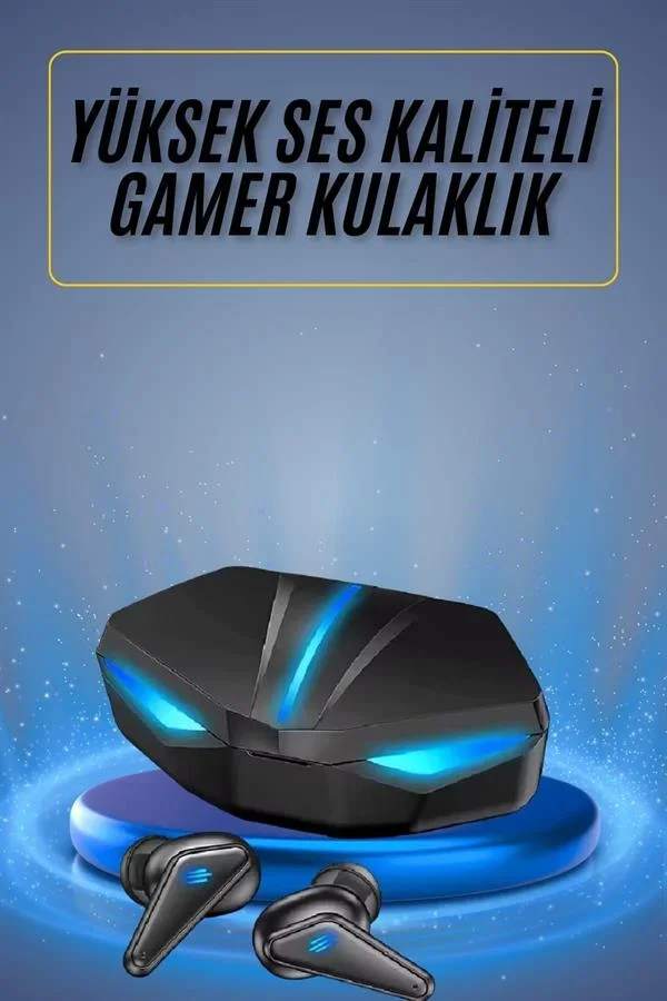 Oyuncu Kulaklığı krofonlu Kablosuz Kulaklık Powerbank Yüksek Ses Kaliteli görsel 2