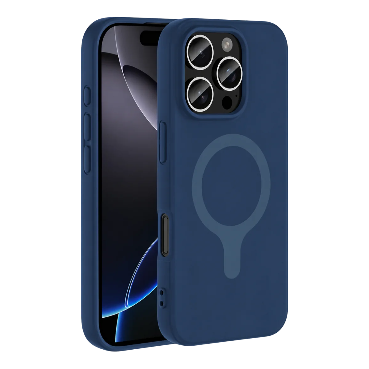 Joko Apple iPhone 16 Pro Max Z Silikon Magsafe Kapak - Lacivert