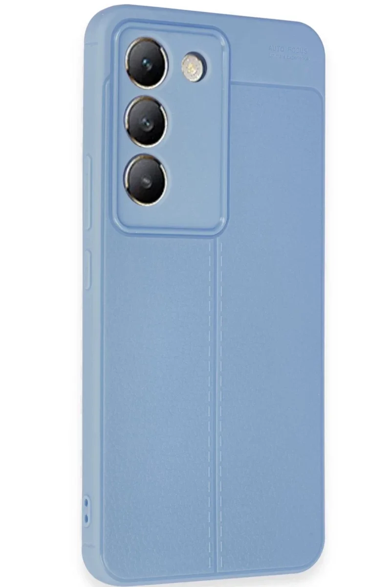 Vivo V30 Lite 4G Kılıf Auto Focus Kapak - Mavi görsel 2