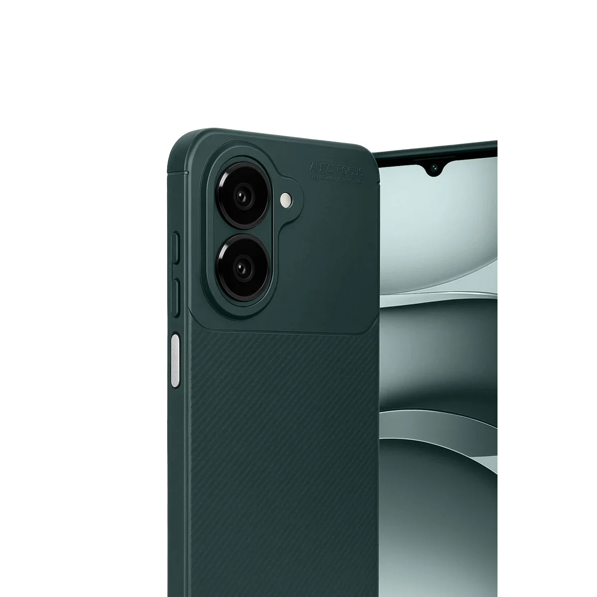 Samsung Galaxy A07 4g Auto Focus Karbon Kapak - Koyu Yeşil görsel 4