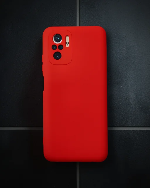 Xiaomi Redmi Note 10 Kılıf Nano İçi Kadife Silikon - Kırmızı