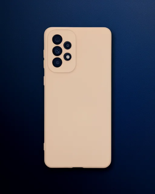 Samsung Galaxy A33 5g Kılıf Nano İçi Kadife Silikon - Pudra