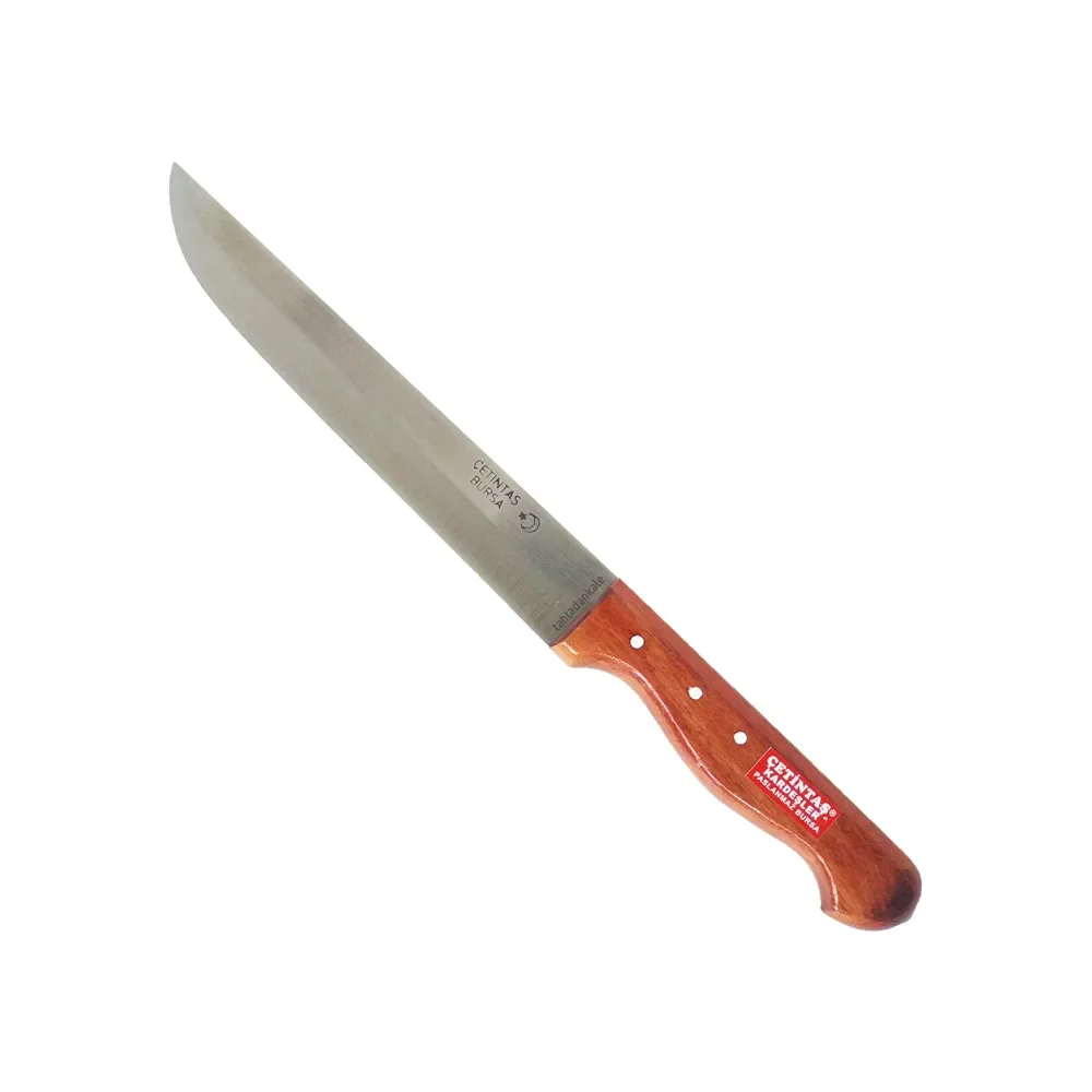 Bursa Mutfak ve Ekmek Bıçağı 14,5 cm, Ahşap Gül Sap