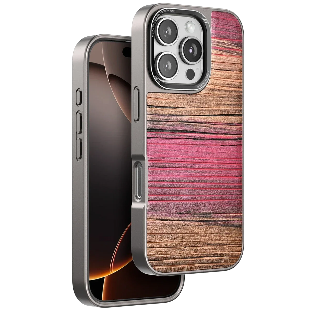 Venco Apple iPhone 16 Pro Wave Kapak - Pembe