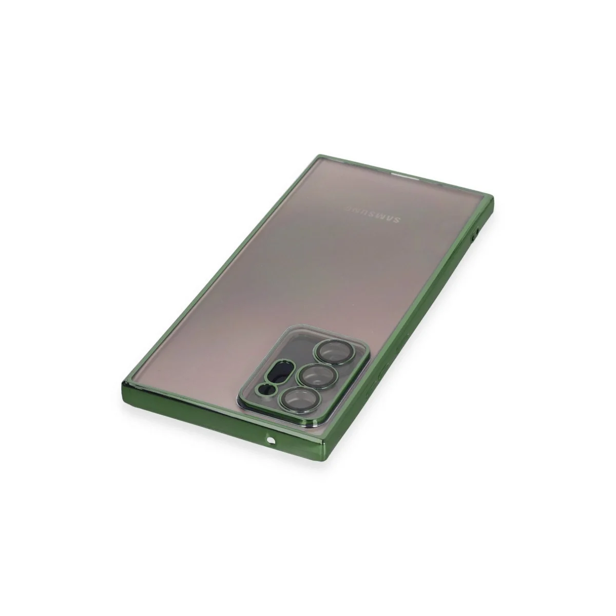 Samsung Galaxy Note 20 Ultra Kılıf Razer Lensli Silikon - Yeşil görsel 3