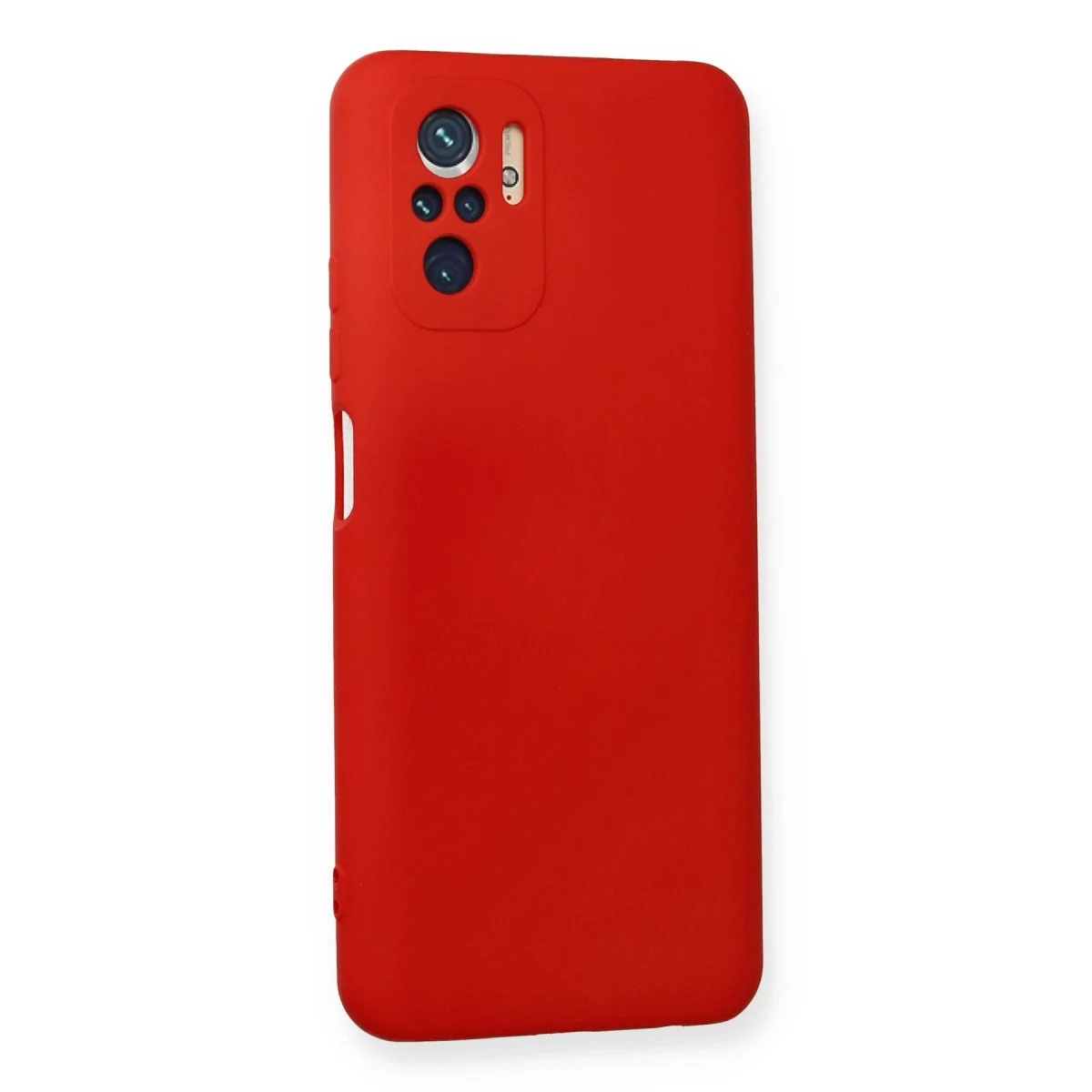 Xiaomi Redmi Note 10 Kılıf Nano İçi Kadife Silikon - Kırmızı görsel 2