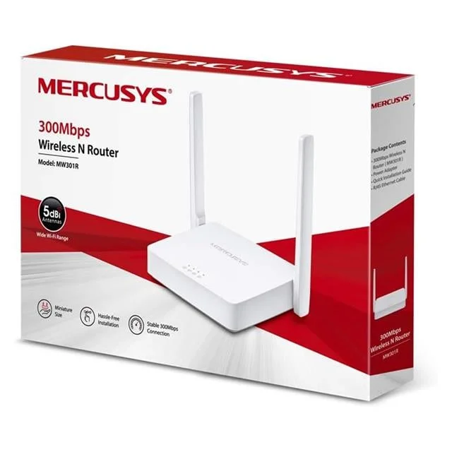 TP-Link Mercusys MW MW301R 2 Port 300 Mbps Kablosuz Router görsel 3