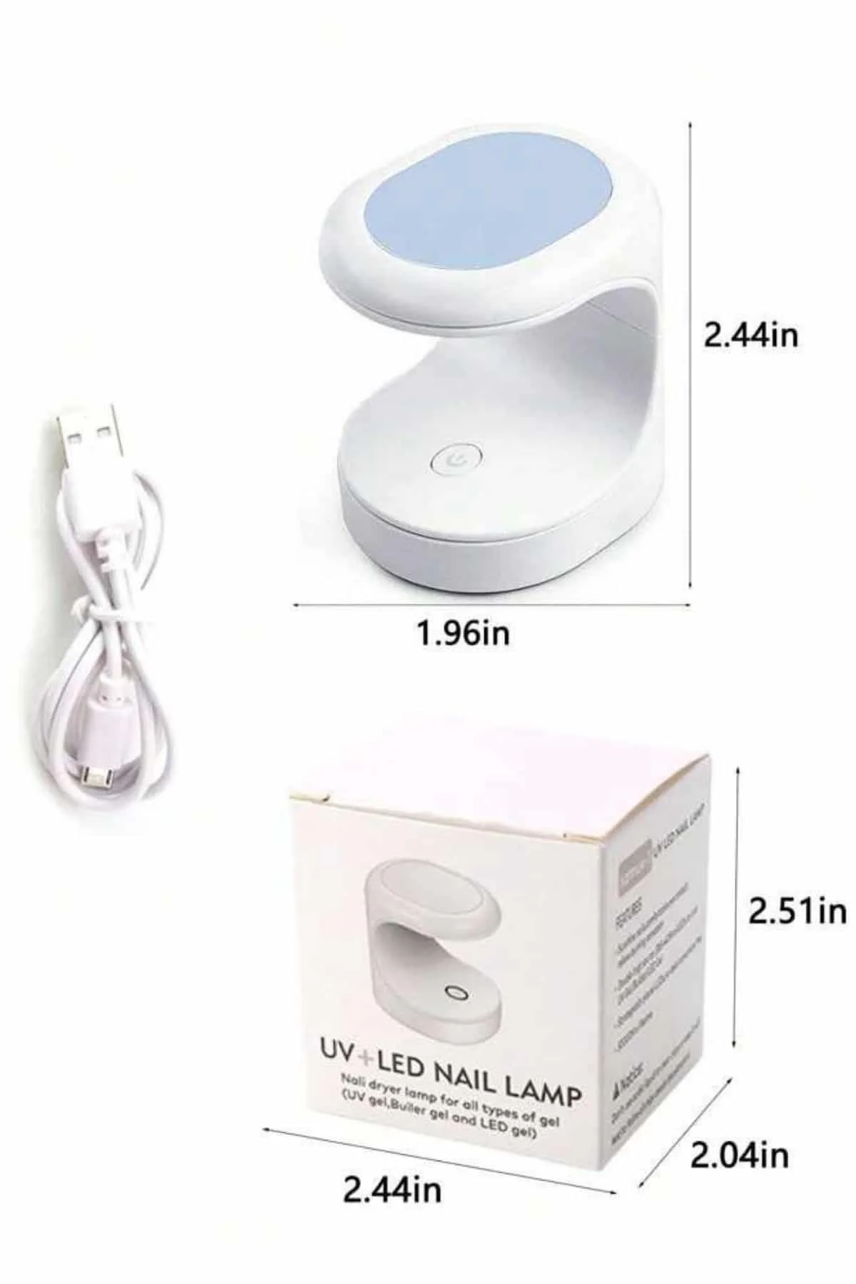 Kalıcı Oje Kurutucu UV Led Teknolojisi Taşınabilir Mini Tırnak Kurutucu Yeni Nesil görsel 5