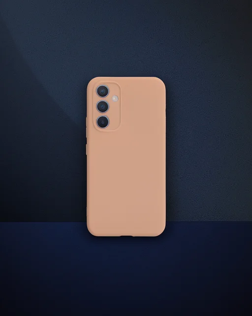 Samsung Galaxy A54 5g Kılıf Nano İçi Kadife Silikon - Pudra