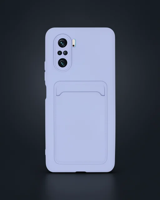 Xiaomi Mi 11i Kılıf Kelvin Kartvizitli Silikon - Lila