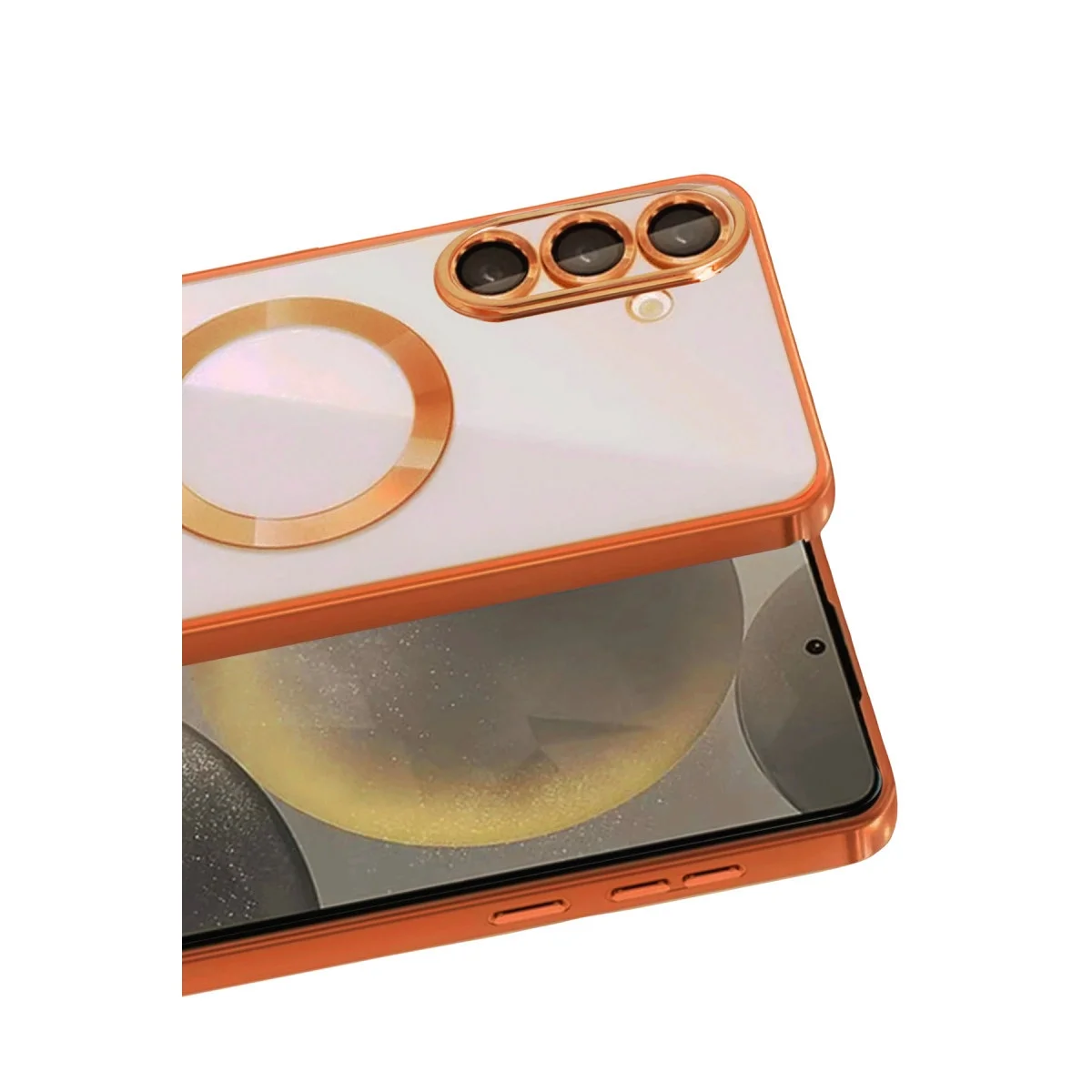Samsung Galaxy A37 5g Kross Magneticsafe Kapak - Turuncu görsel 2