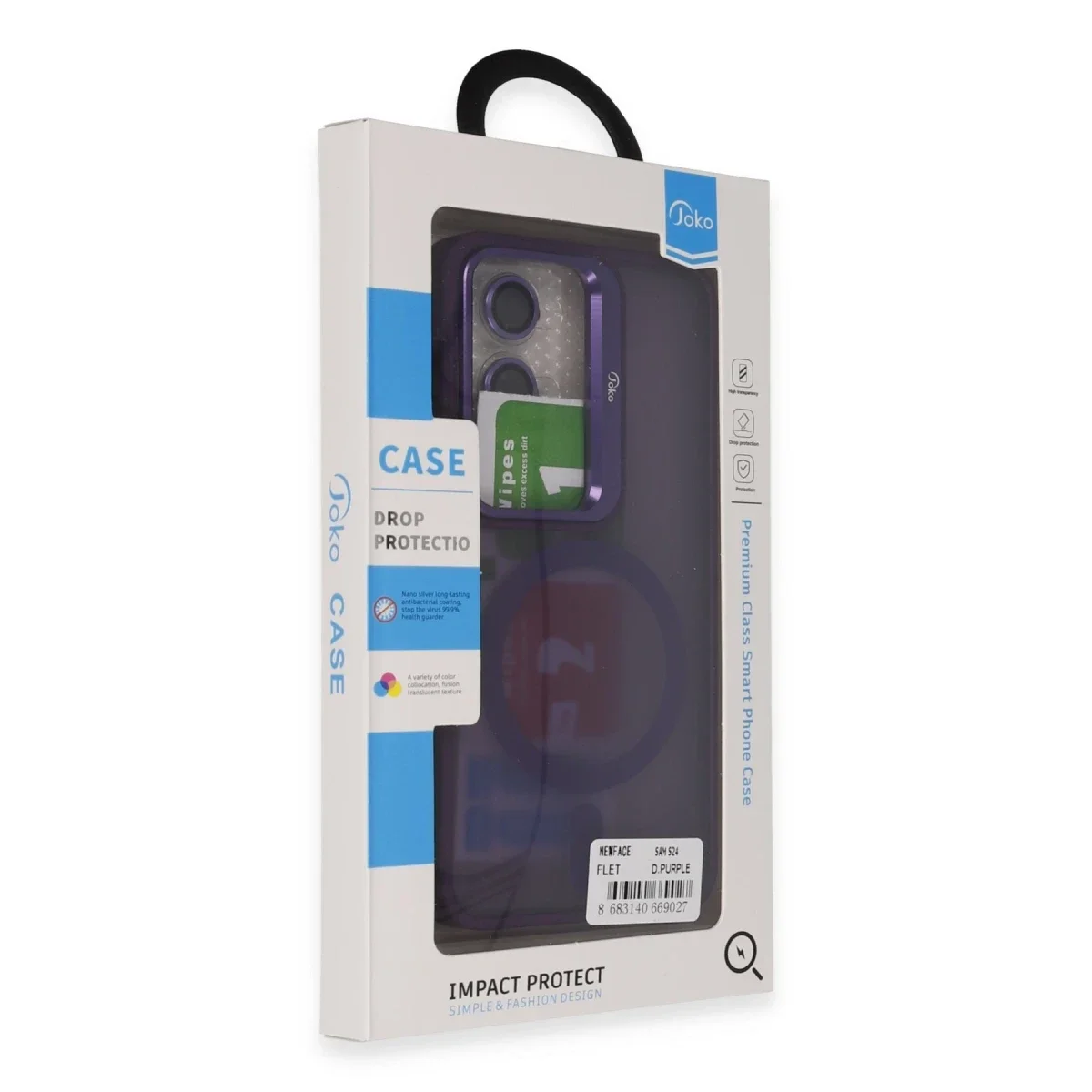 Joko Samsung Galaxy S24 Flet Lens Magsafe Kapak - Derin Mor görsel 3