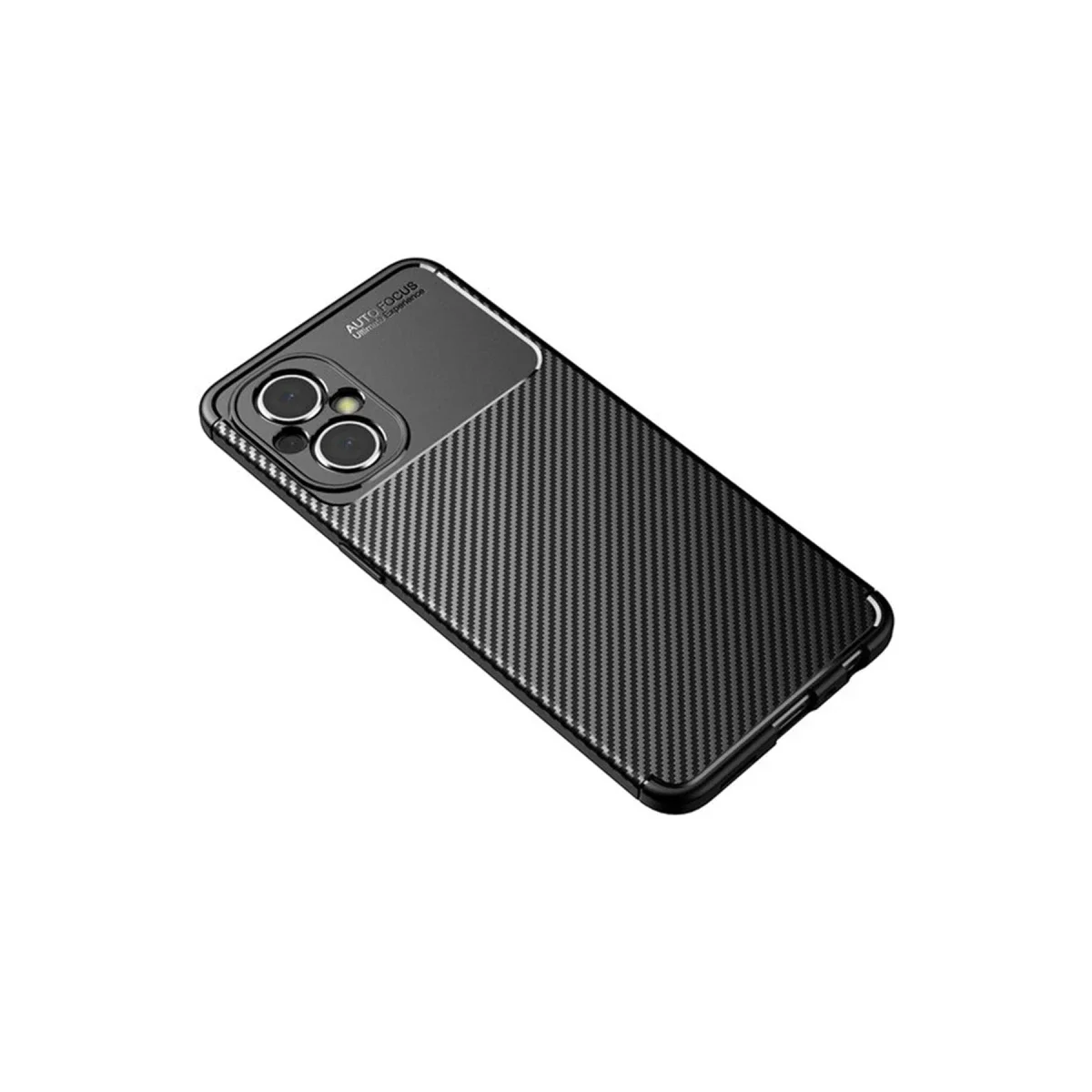 Xiaomi Poco M5 Kılıf Auto Focus Karbon Kapak - Siyah görsel 2
