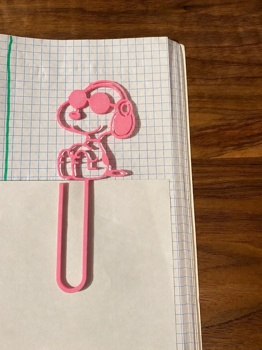 3D Baskı Gözlüklü Sevimli Köpek Figürlü Kitap Ayracı 4lü - - Pembe